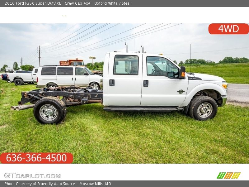 Oxford White / Steel 2016 Ford F350 Super Duty XLT Crew Cab 4x4