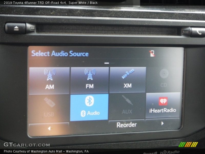 Super White / Black 2019 Toyota 4Runner TRD Off-Road 4x4