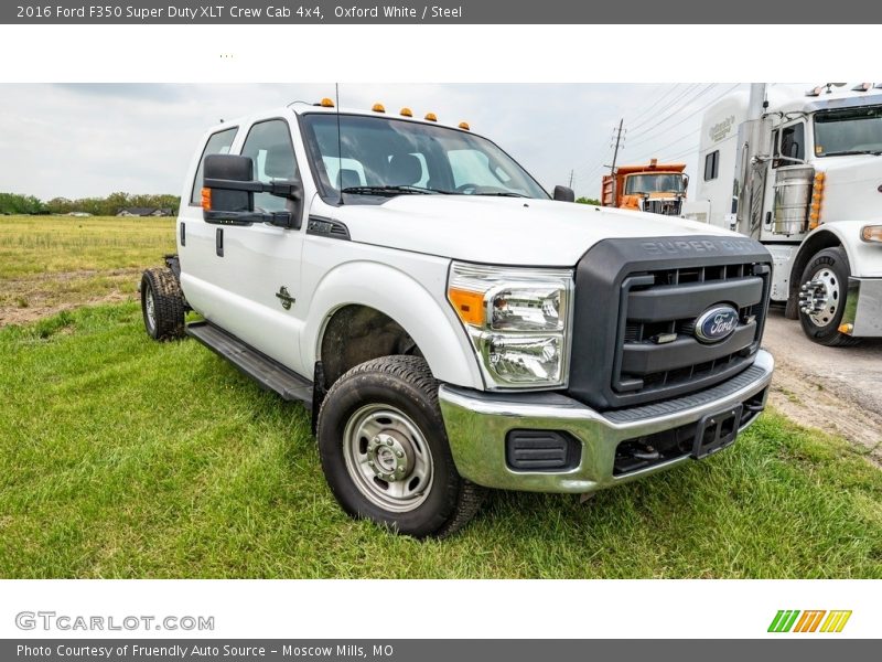 Oxford White / Steel 2016 Ford F350 Super Duty XLT Crew Cab 4x4
