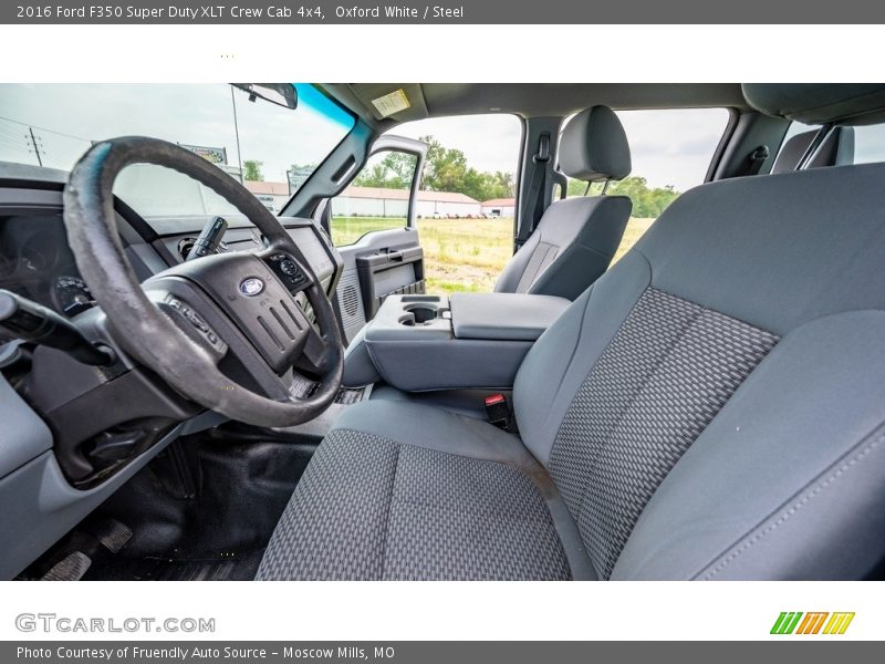 Oxford White / Steel 2016 Ford F350 Super Duty XLT Crew Cab 4x4