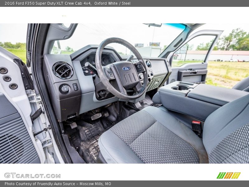 Oxford White / Steel 2016 Ford F350 Super Duty XLT Crew Cab 4x4