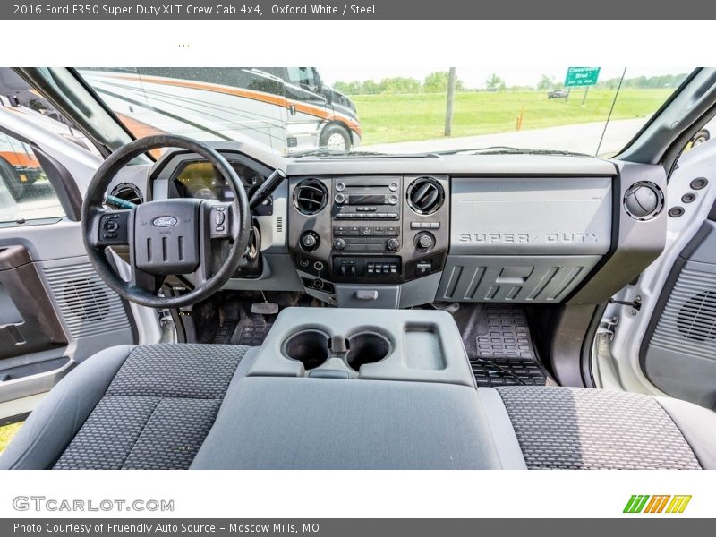 Oxford White / Steel 2016 Ford F350 Super Duty XLT Crew Cab 4x4
