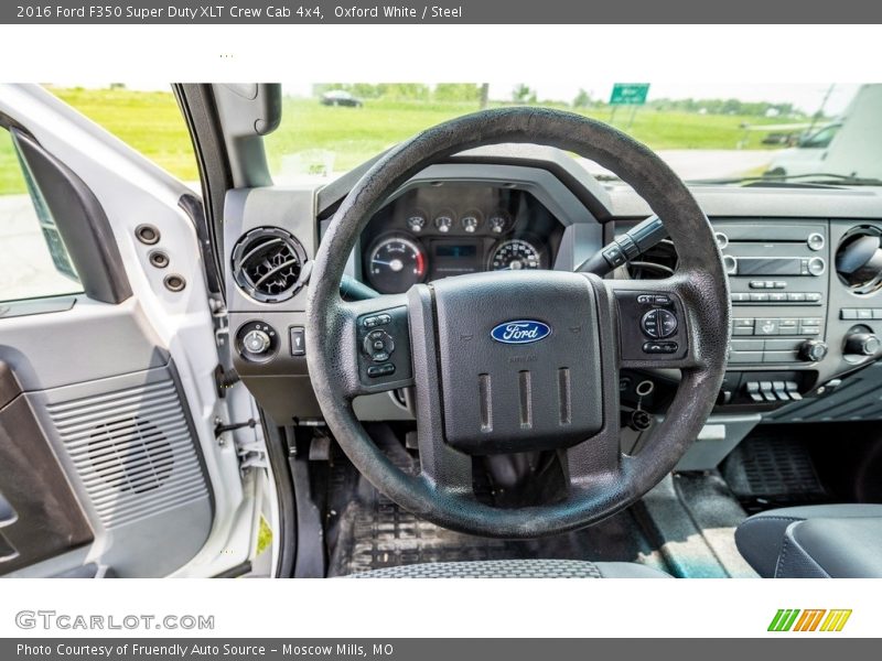 Oxford White / Steel 2016 Ford F350 Super Duty XLT Crew Cab 4x4