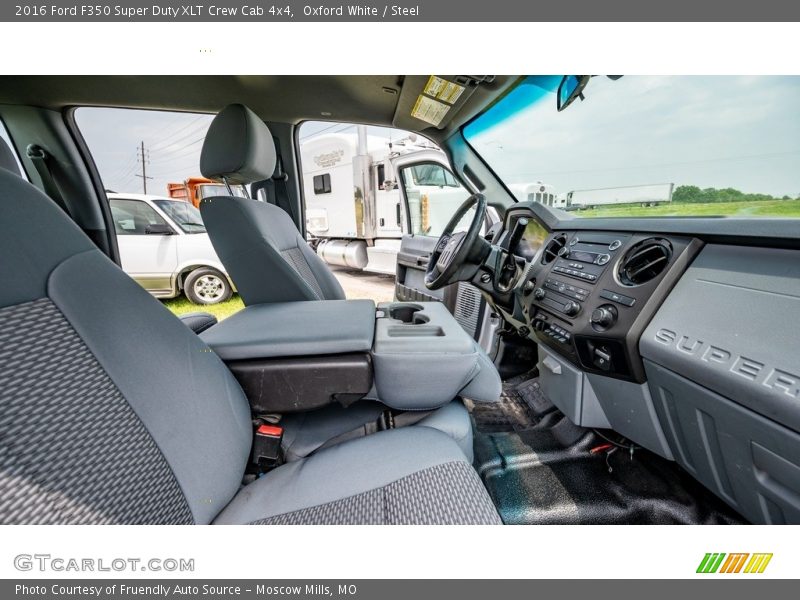 Oxford White / Steel 2016 Ford F350 Super Duty XLT Crew Cab 4x4