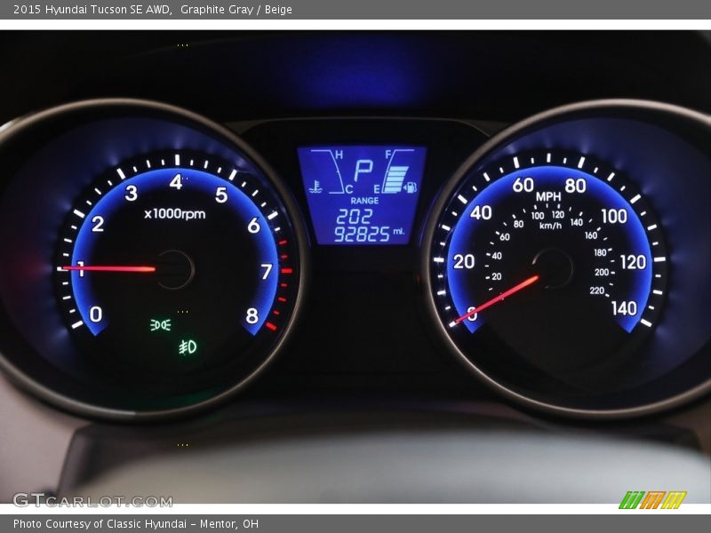 Graphite Gray / Beige 2015 Hyundai Tucson SE AWD