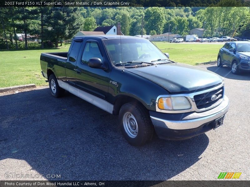 Silver Metallic / Dark Graphite Grey 2003 Ford F150 XLT SuperCab