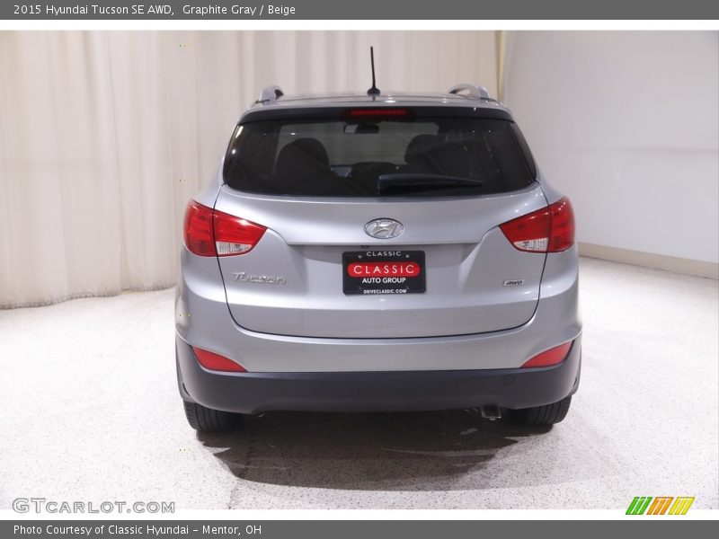 Graphite Gray / Beige 2015 Hyundai Tucson SE AWD