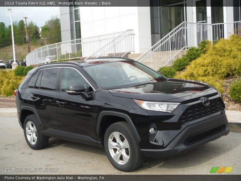 Midnight Black Metallic / Black 2019 Toyota RAV4 XLE AWD