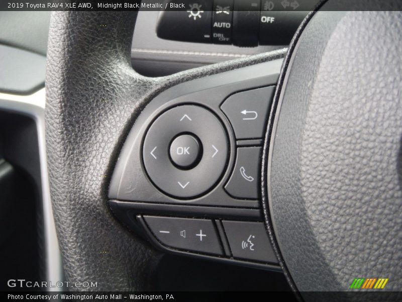Midnight Black Metallic / Black 2019 Toyota RAV4 XLE AWD