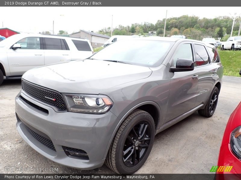 Destroyer Gray / Black 2019 Dodge Durango GT AWD