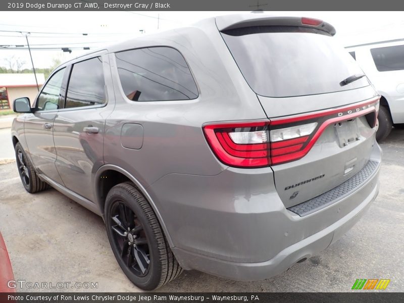 Destroyer Gray / Black 2019 Dodge Durango GT AWD