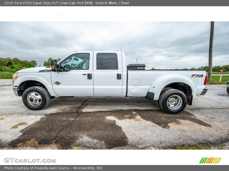 Oxford White / Steel 2015 Ford F350 Super Duty XLT Crew Cab 4x4 DRW