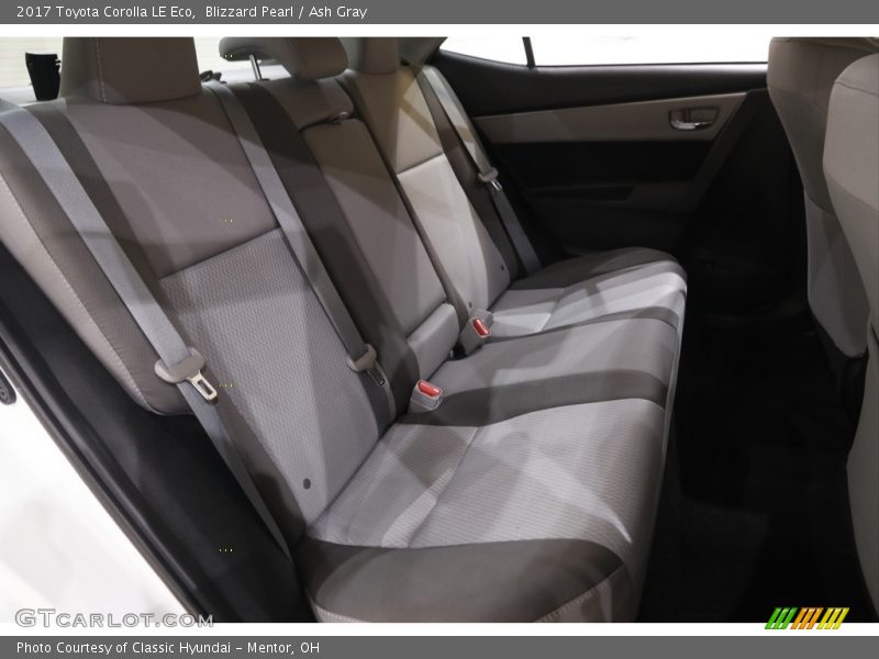 Rear Seat of 2017 Corolla LE Eco