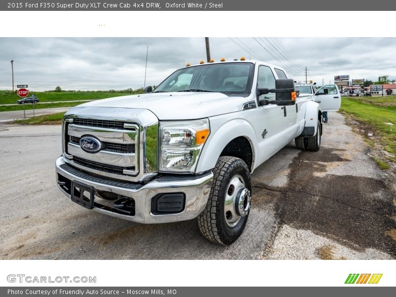 Oxford White / Steel 2015 Ford F350 Super Duty XLT Crew Cab 4x4 DRW