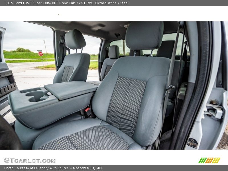 Oxford White / Steel 2015 Ford F350 Super Duty XLT Crew Cab 4x4 DRW