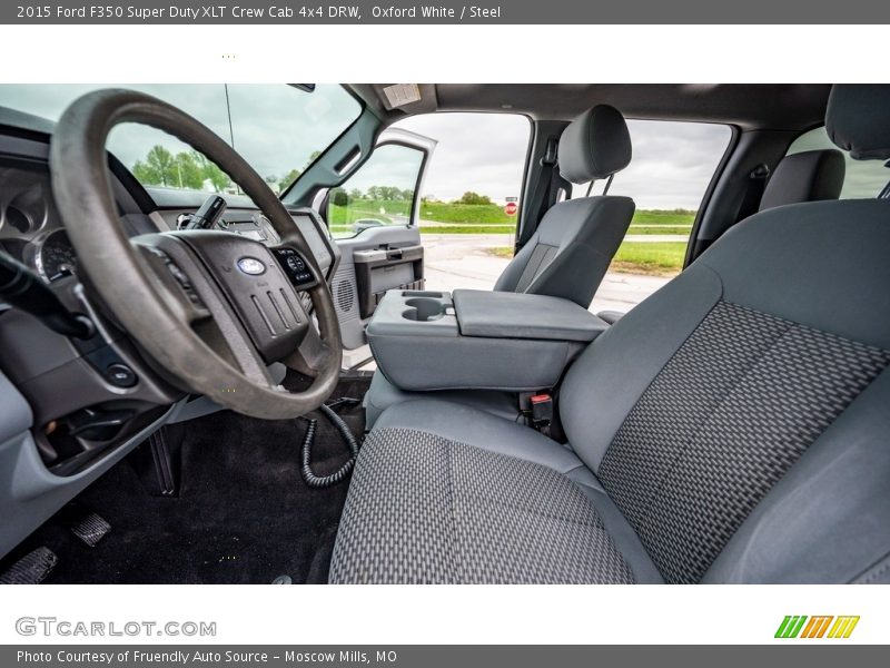 Oxford White / Steel 2015 Ford F350 Super Duty XLT Crew Cab 4x4 DRW