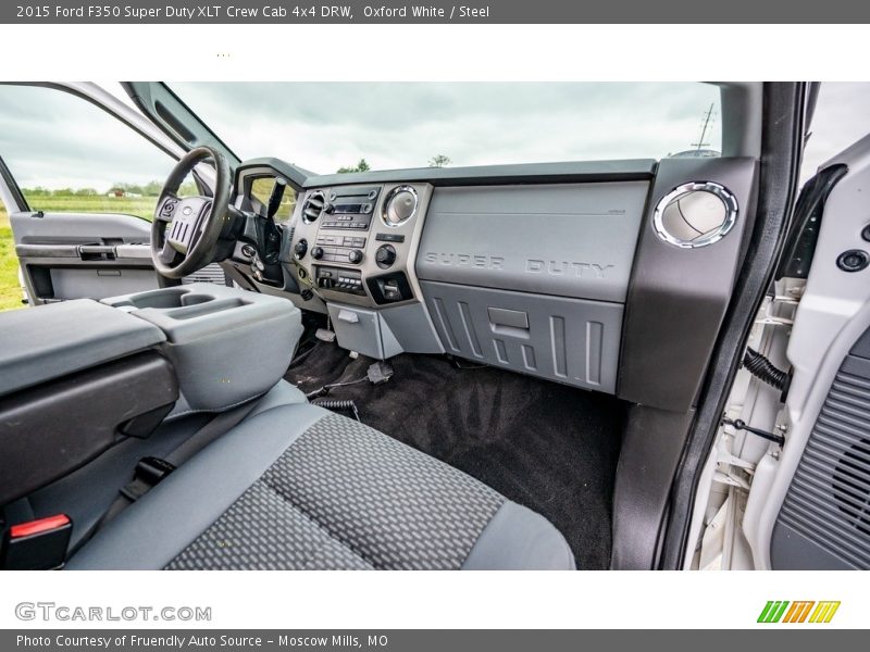 Oxford White / Steel 2015 Ford F350 Super Duty XLT Crew Cab 4x4 DRW