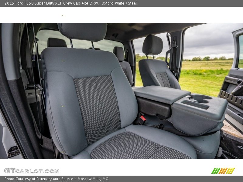 Oxford White / Steel 2015 Ford F350 Super Duty XLT Crew Cab 4x4 DRW