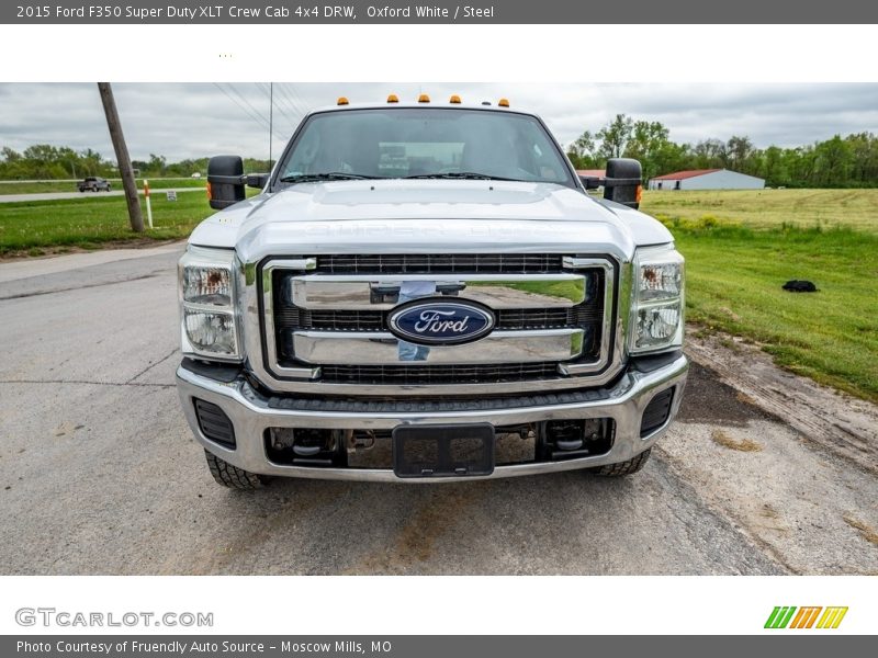 Oxford White / Steel 2015 Ford F350 Super Duty XLT Crew Cab 4x4 DRW