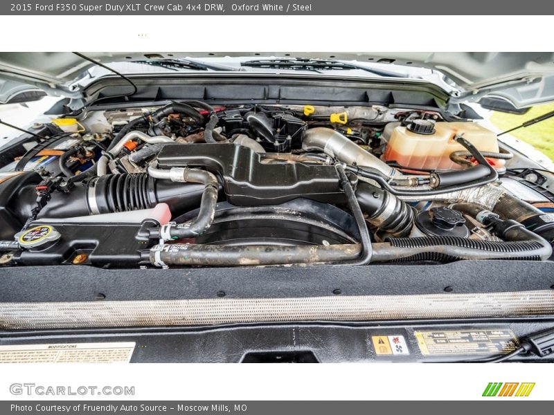 Oxford White / Steel 2015 Ford F350 Super Duty XLT Crew Cab 4x4 DRW