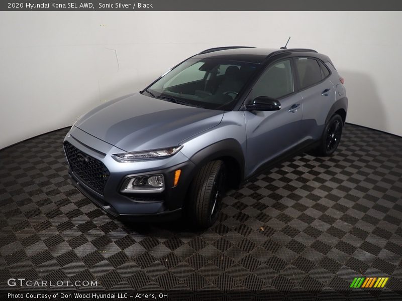 Sonic Silver / Black 2020 Hyundai Kona SEL AWD