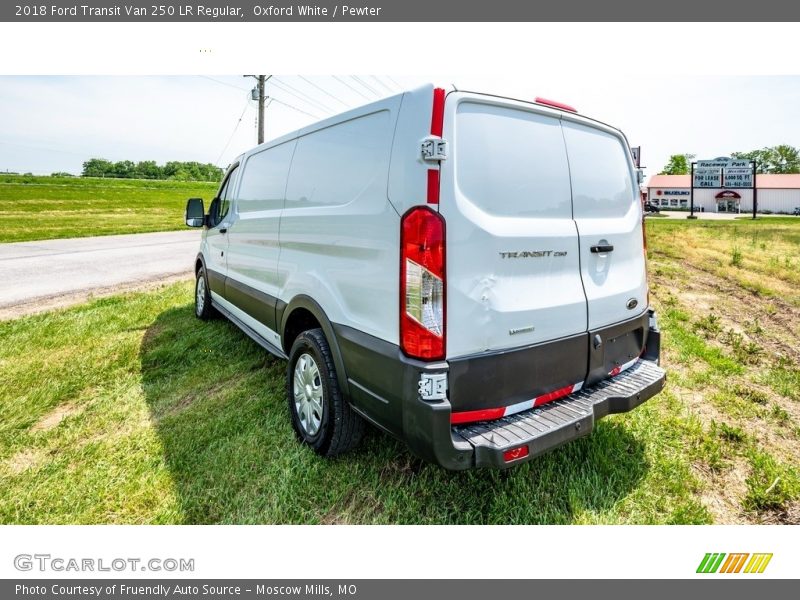 Oxford White / Pewter 2018 Ford Transit Van 250 LR Regular