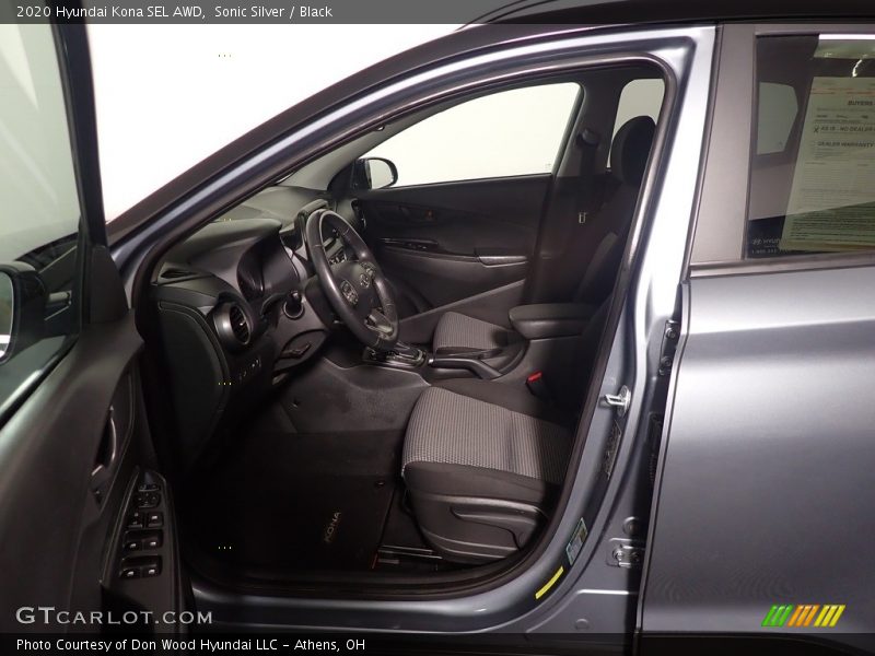 Sonic Silver / Black 2020 Hyundai Kona SEL AWD