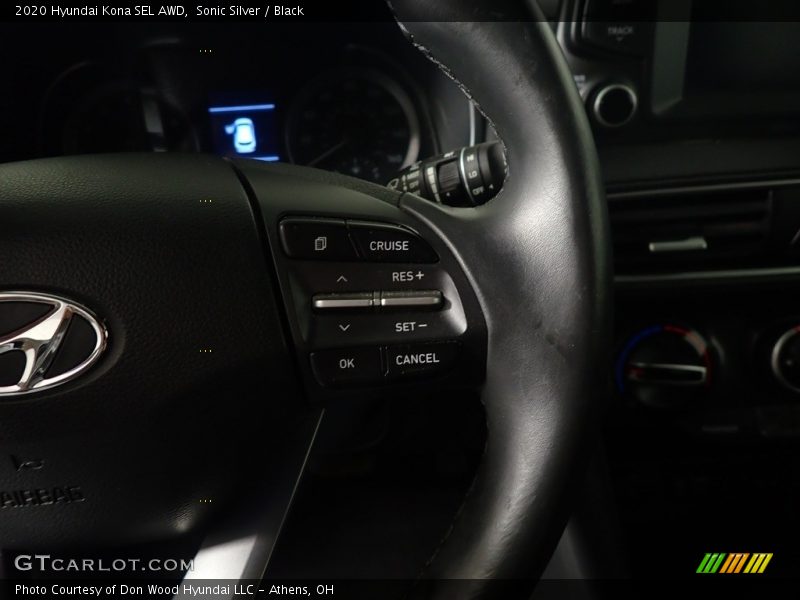 Sonic Silver / Black 2020 Hyundai Kona SEL AWD