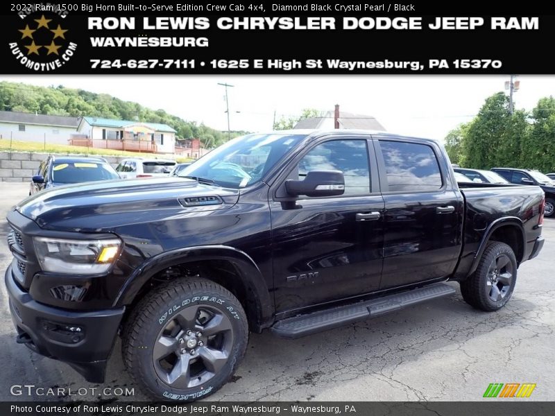 Diamond Black Crystal Pearl / Black 2022 Ram 1500 Big Horn Built-to-Serve Edition Crew Cab 4x4