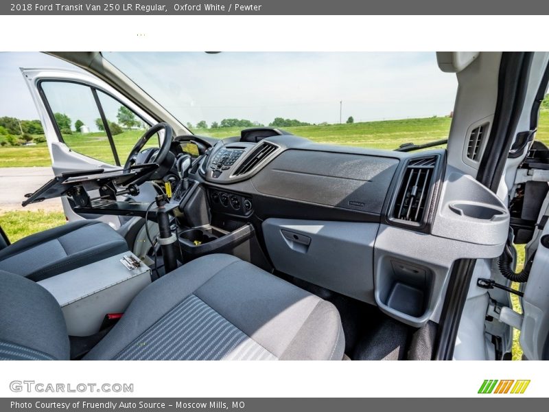 Oxford White / Pewter 2018 Ford Transit Van 250 LR Regular