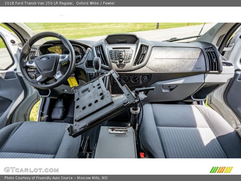 Oxford White / Pewter 2018 Ford Transit Van 250 LR Regular