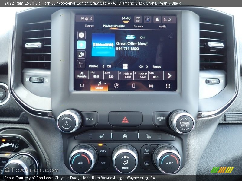 Diamond Black Crystal Pearl / Black 2022 Ram 1500 Big Horn Built-to-Serve Edition Crew Cab 4x4