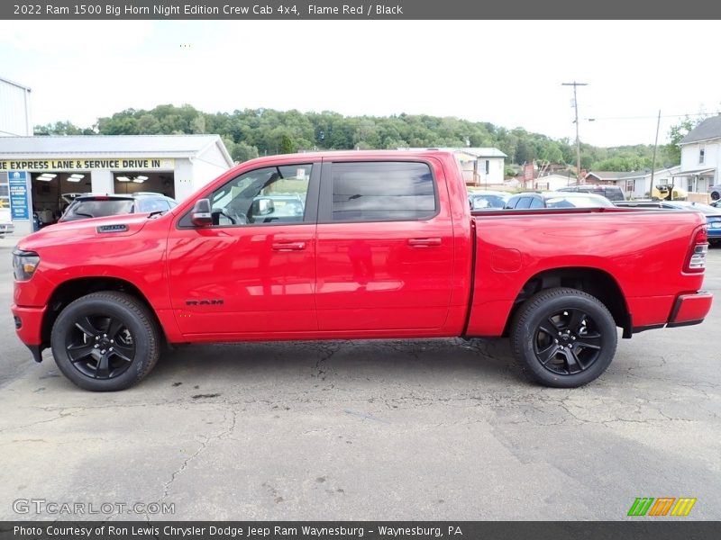 Flame Red / Black 2022 Ram 1500 Big Horn Night Edition Crew Cab 4x4