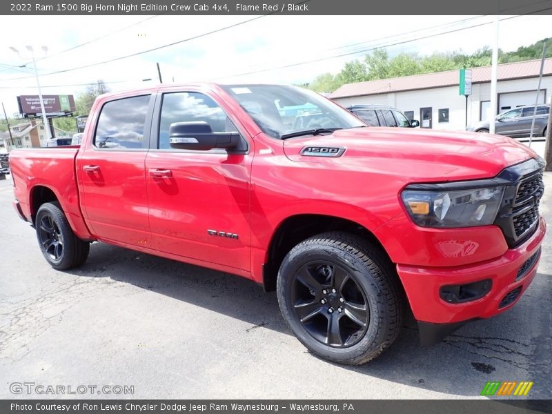 Flame Red / Black 2022 Ram 1500 Big Horn Night Edition Crew Cab 4x4
