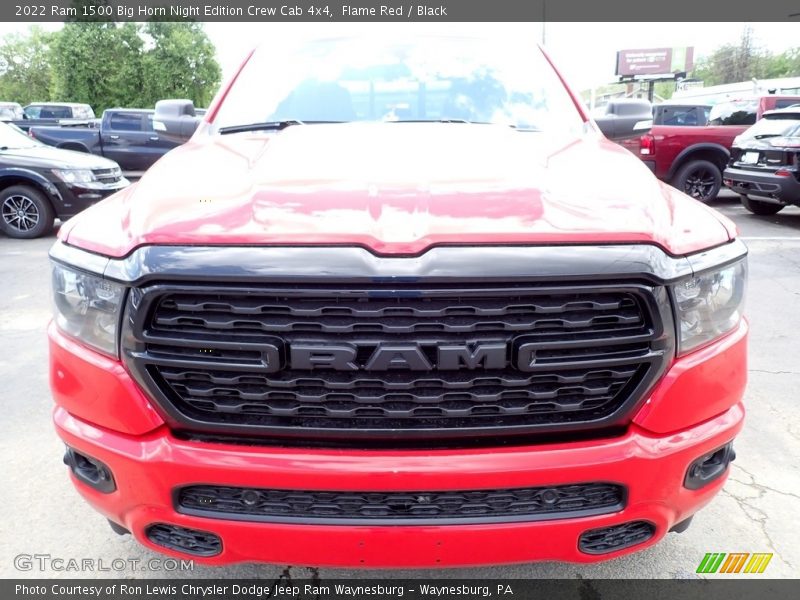Flame Red / Black 2022 Ram 1500 Big Horn Night Edition Crew Cab 4x4