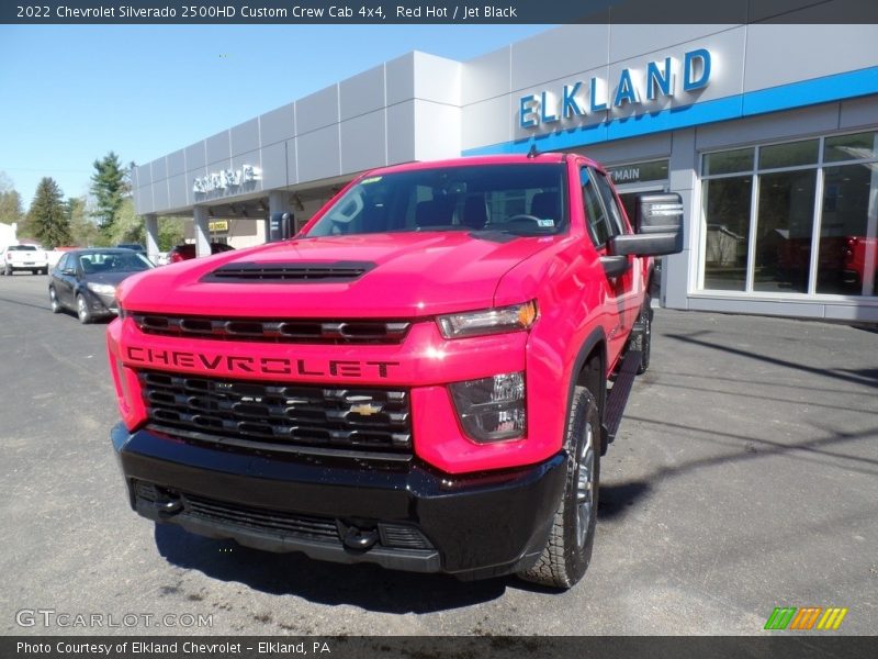 Red Hot / Jet Black 2022 Chevrolet Silverado 2500HD Custom Crew Cab 4x4