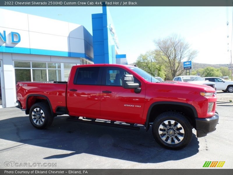 Red Hot / Jet Black 2022 Chevrolet Silverado 2500HD Custom Crew Cab 4x4