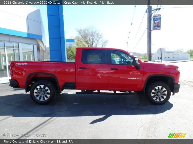 Red Hot / Jet Black 2022 Chevrolet Silverado 2500HD Custom Crew Cab 4x4