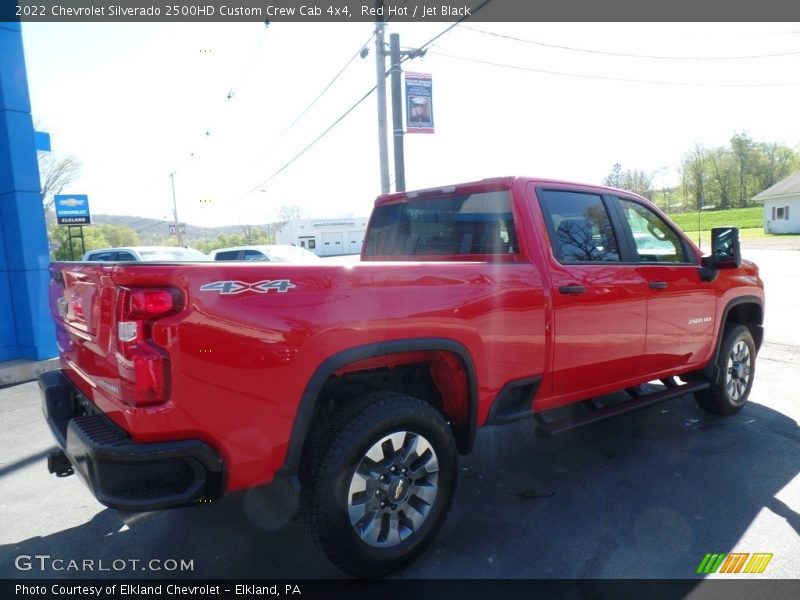 Red Hot / Jet Black 2022 Chevrolet Silverado 2500HD Custom Crew Cab 4x4