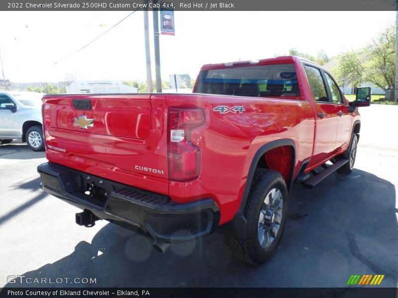 Red Hot / Jet Black 2022 Chevrolet Silverado 2500HD Custom Crew Cab 4x4