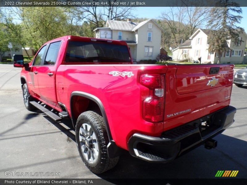 Red Hot / Jet Black 2022 Chevrolet Silverado 2500HD Custom Crew Cab 4x4