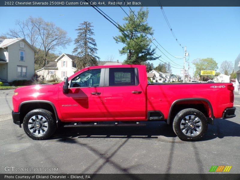  2022 Silverado 2500HD Custom Crew Cab 4x4 Red Hot