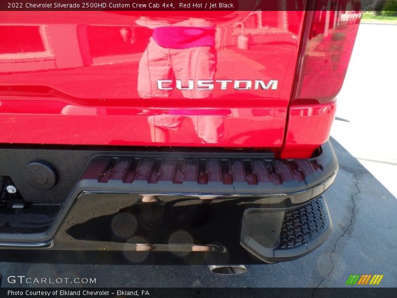 Red Hot / Jet Black 2022 Chevrolet Silverado 2500HD Custom Crew Cab 4x4