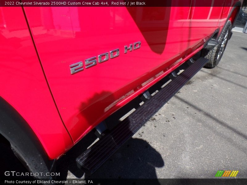 Red Hot / Jet Black 2022 Chevrolet Silverado 2500HD Custom Crew Cab 4x4