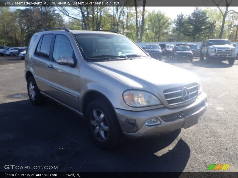 Desert Silver Metallic / Java 2002 Mercedes-Benz ML 500 4Matic