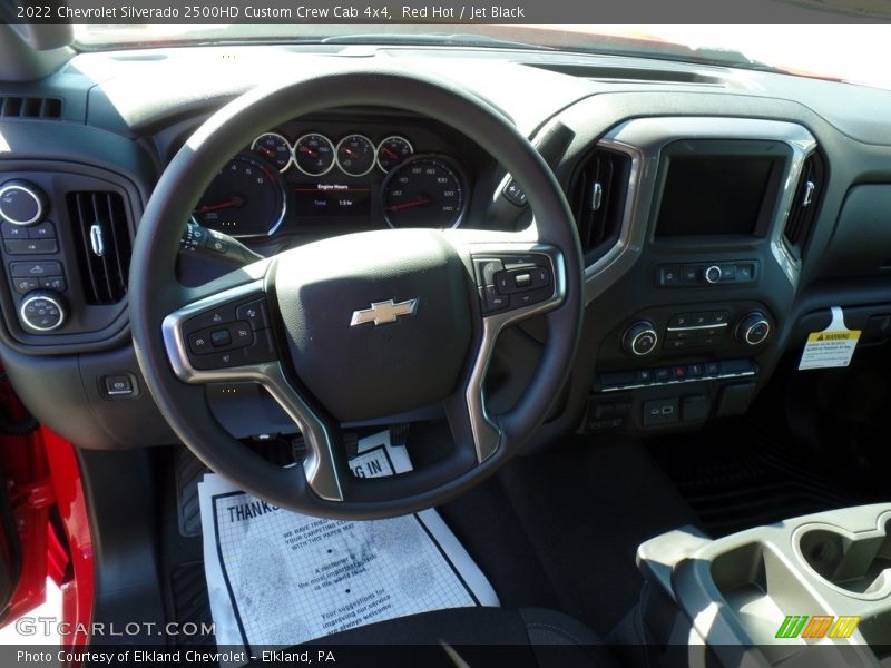 Dashboard of 2022 Silverado 2500HD Custom Crew Cab 4x4