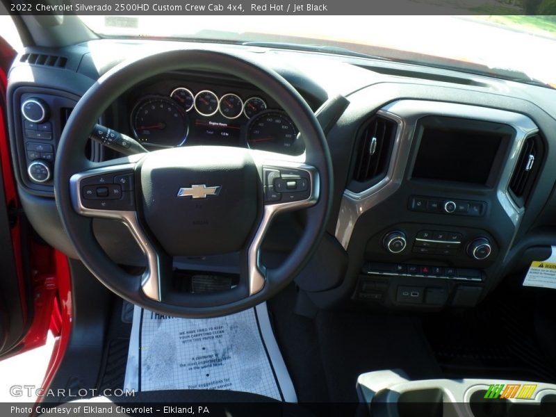 Dashboard of 2022 Silverado 2500HD Custom Crew Cab 4x4