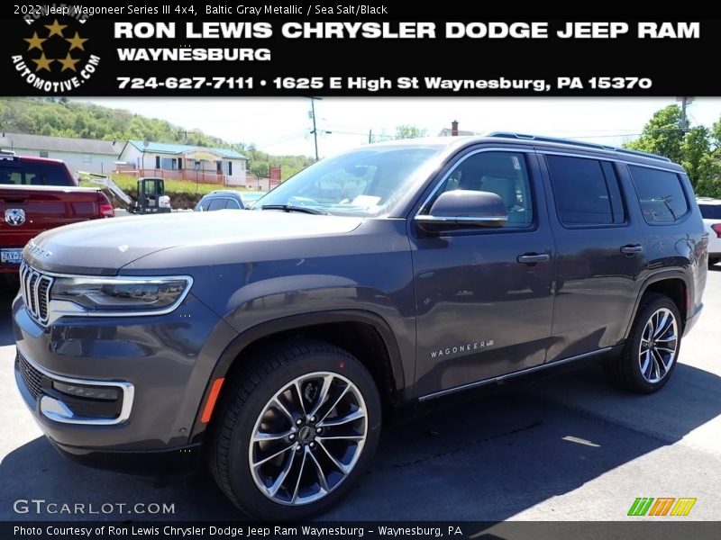Baltic Gray Metallic / Sea Salt/Black 2022 Jeep Wagoneer Series III 4x4