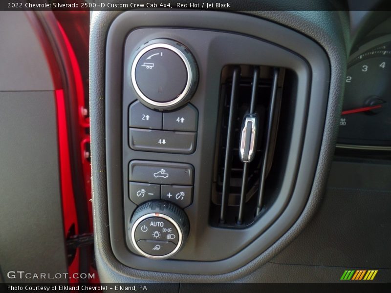 Red Hot / Jet Black 2022 Chevrolet Silverado 2500HD Custom Crew Cab 4x4