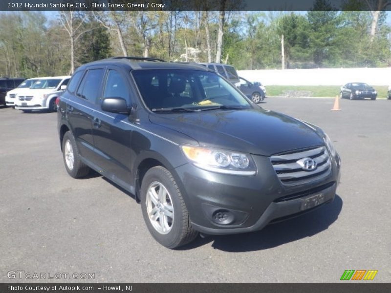 Black Forest Green / Gray 2012 Hyundai Santa Fe GLS
